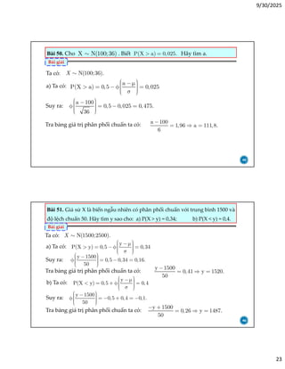 Comprehensive Probability and Statistics Exercises with Solutions | PDF