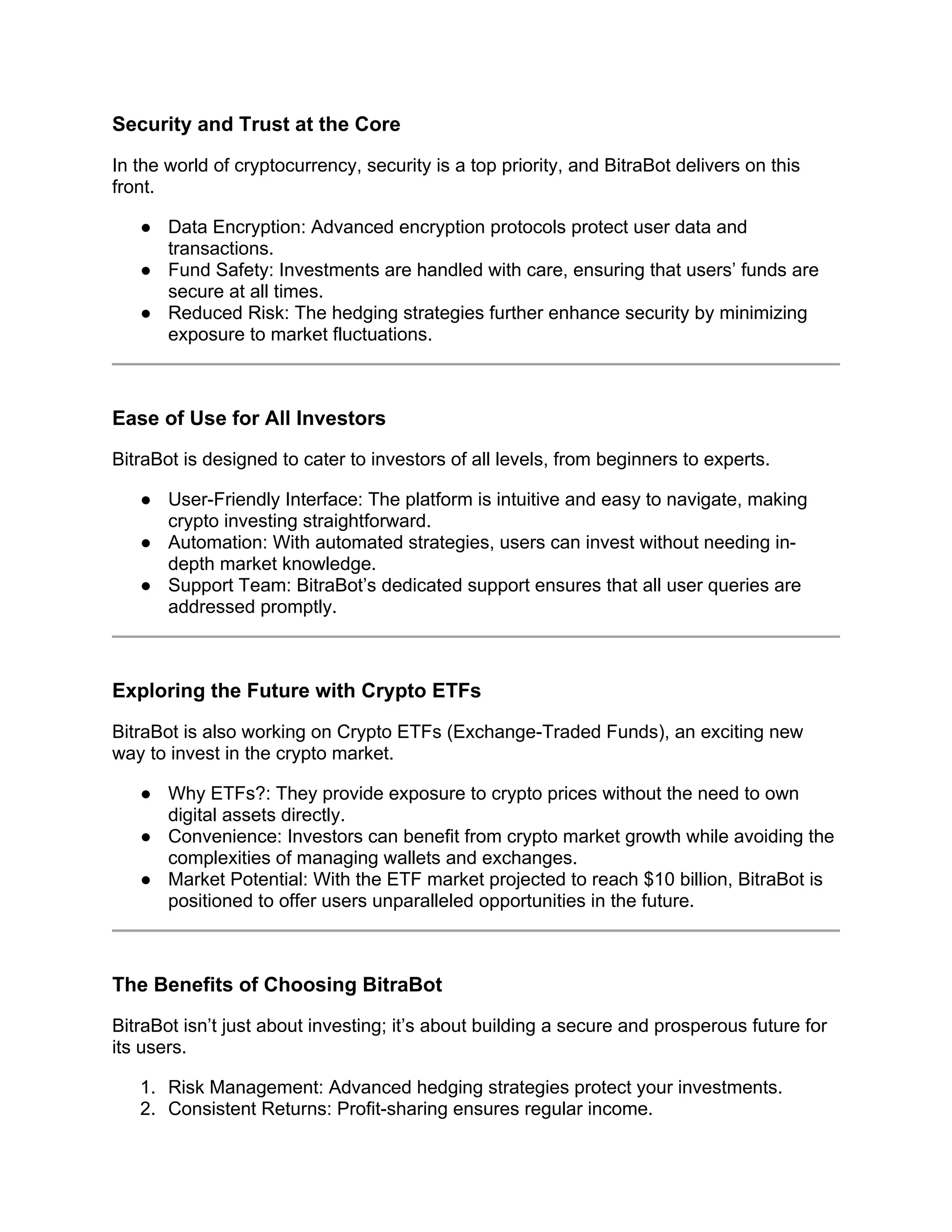 BitraBot: Revolutionizing Crypto Investments with Smart Solutions | DOCX