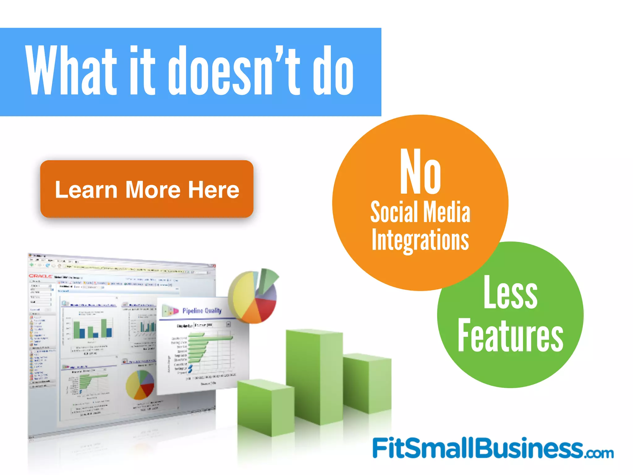 What it doesn’t do
Less
Features
NoSocial Media
Integrations
Learn More Here
 