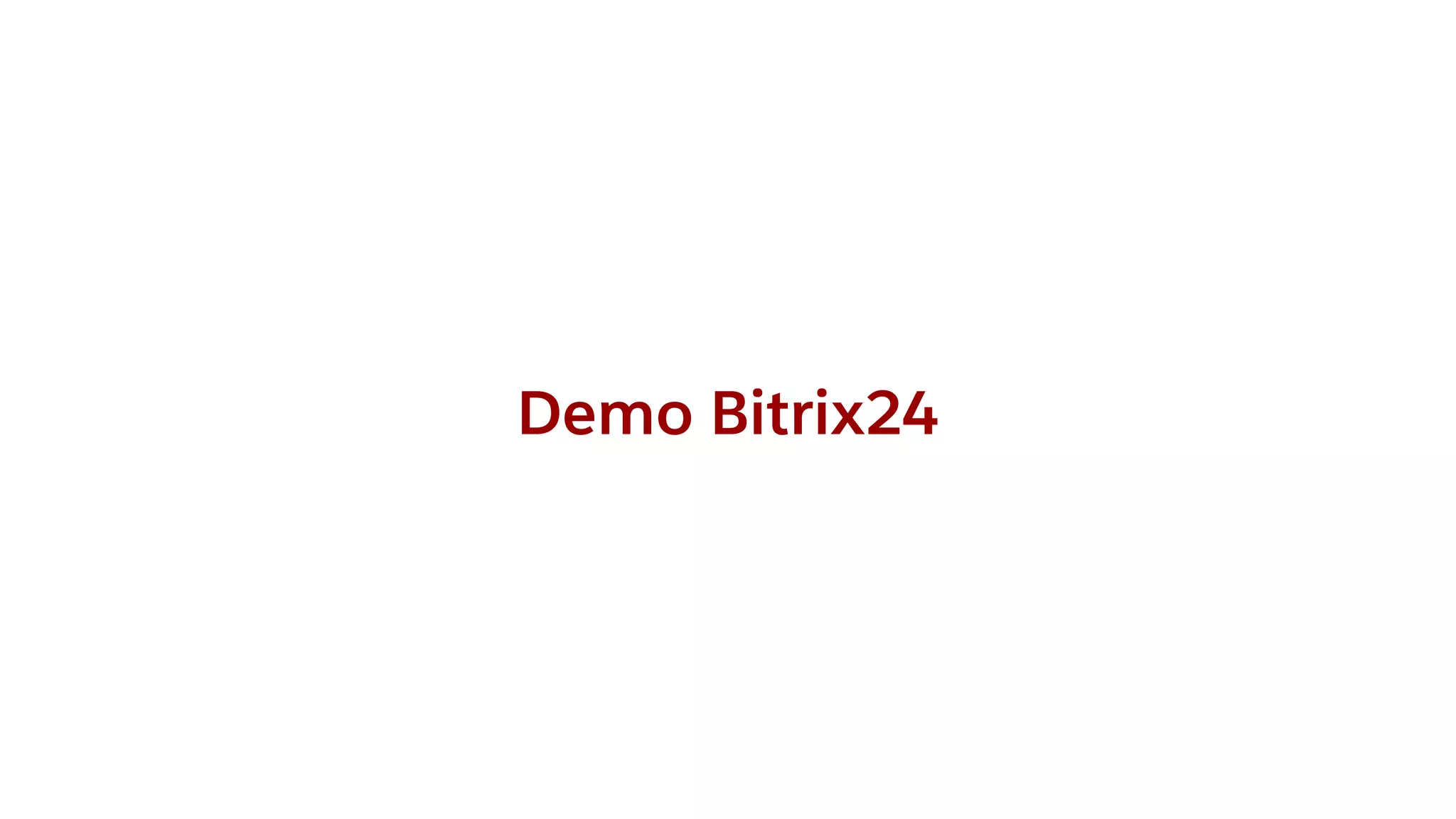 Demo Bitrix24
 