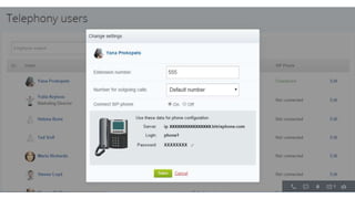 New In Bitrix24 Telephony
• You can use SIP phones for both
incoming and outgoing phone calls
• You don’t need to rent phone
number from us to connect SIP
phone
• All popular SIP phone models are
supported
• All Bitrix24 telephony features are
available to use when using SIP
phones
• Progressive dialer (coming soon)
• Connection speed improved by 80%
 