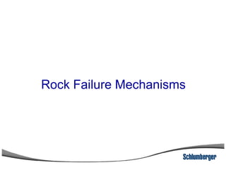 Rock Failure MechanismsRock Failure Mechanisms
 