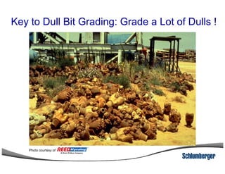 Key to Dull Bit Grading: Grade a Lot of Dulls !
Photo courtesy of
 