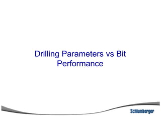 Drilling Parameters vs Bit
PerformancePerformance
 