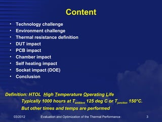 Evaluation and Optimization of the Thermal Performance of a Socketed ...