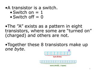 9A transistor is a switch.  