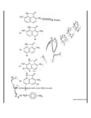 120) Aniline reacts with cone HNO3 to give
   ✁✂✄☎✆✝☎✞✂✁✞✟✆
 