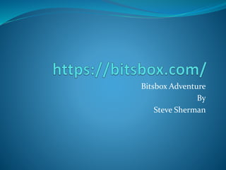 Bitsbox Adventure
By
Steve Sherman
 