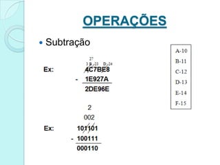 OPERAÇÕES
   Subtração
 