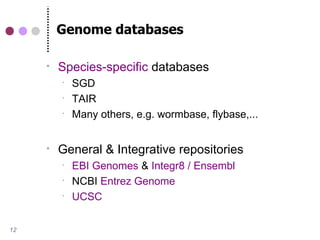 What Is Fly Base Genome Database Notes.pdf BITS - Introduction to comparative genomics | PDF
