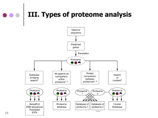 III. Types of proteome analysis




19
 