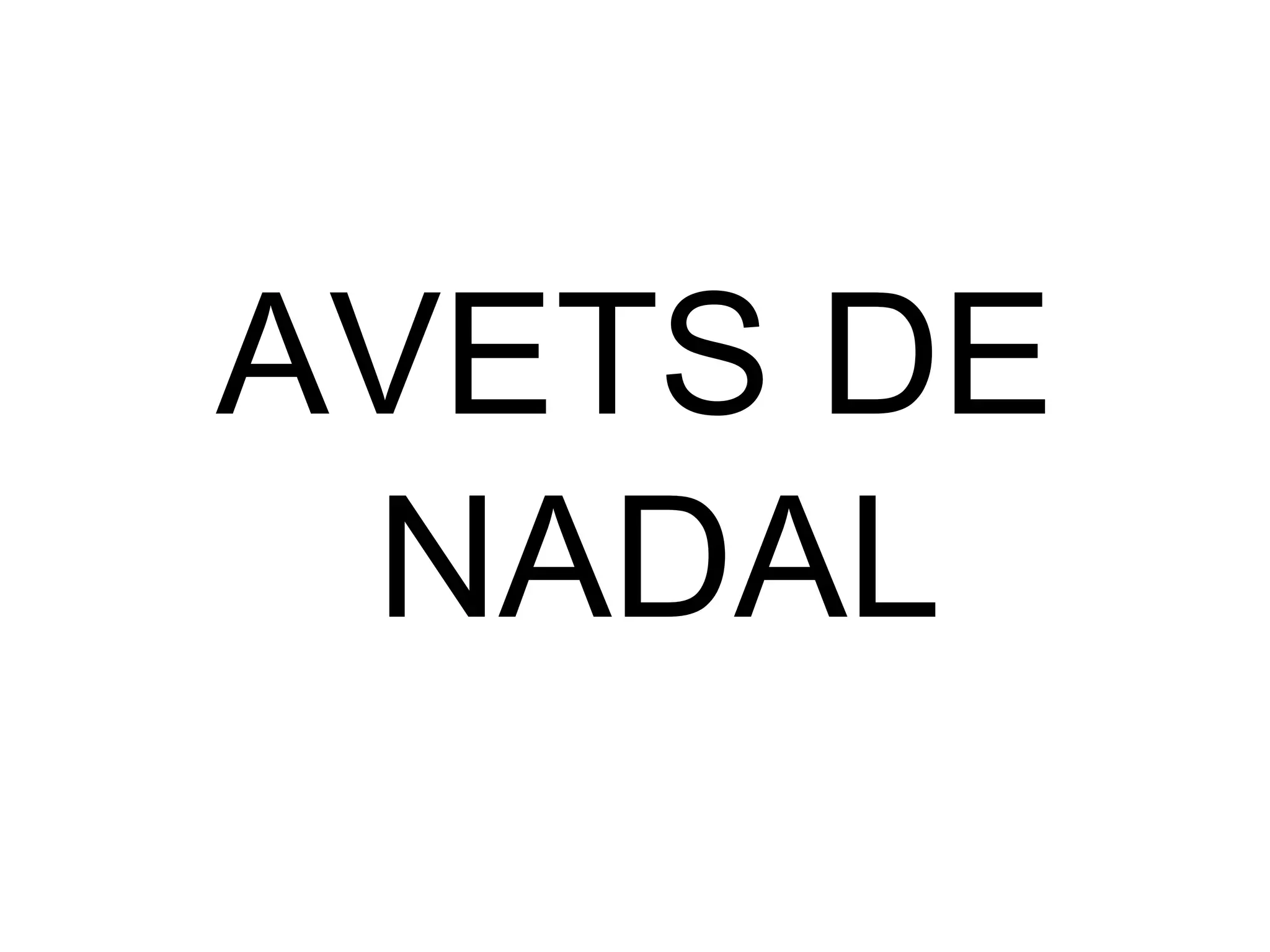 AVETS DE NADAL