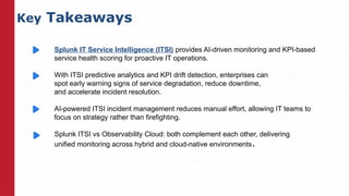 Maximizing IT Operations with Splunk IT Service Intelligence: Best ...