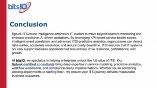 Maximizing IT Operations with Splunk IT Service Intelligence: Best ...