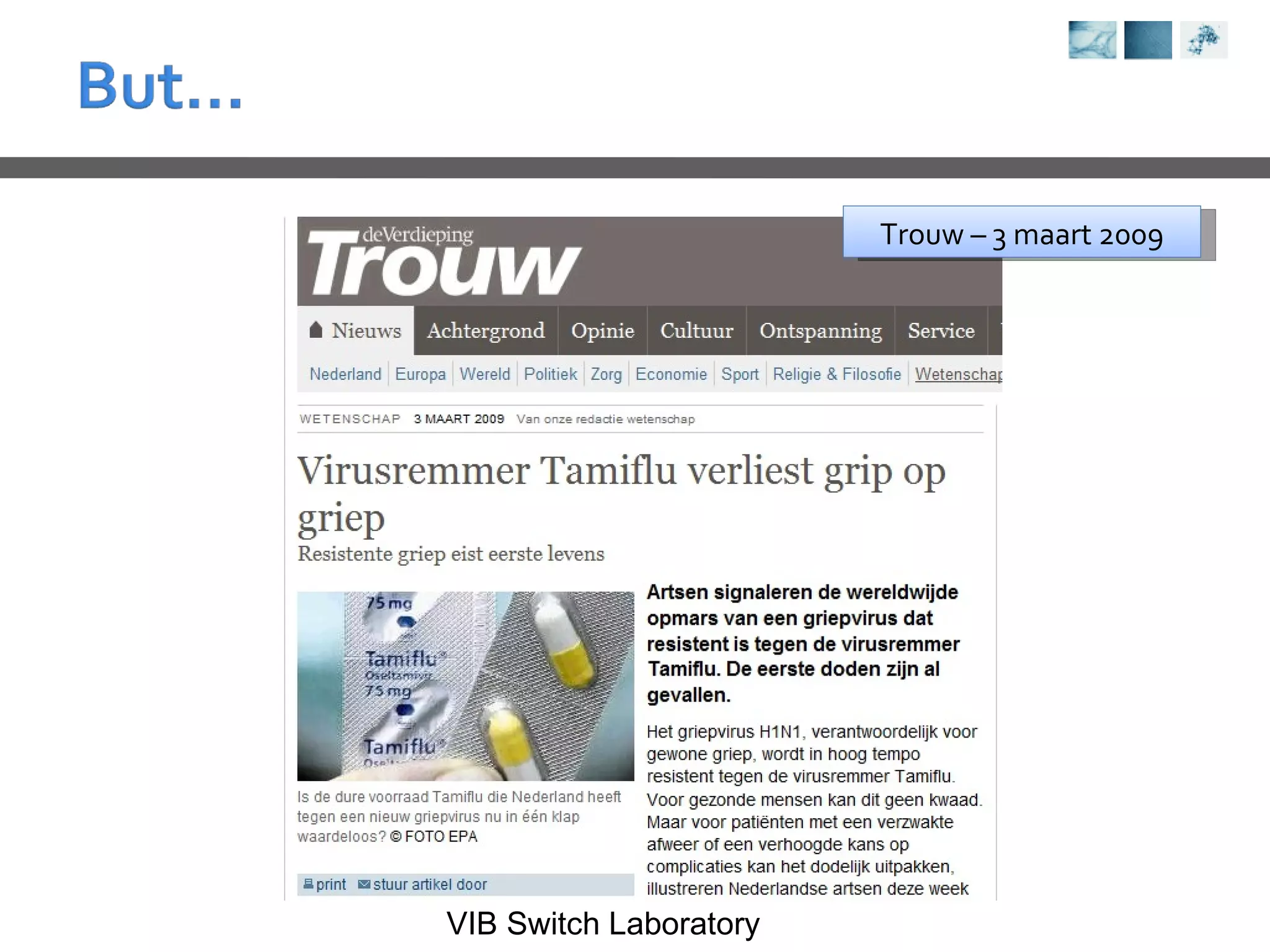 Trouw – 3 maart 2009 