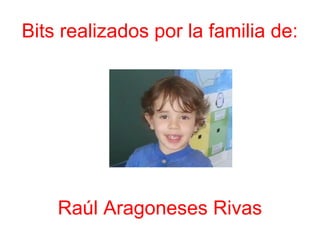 Bits realizados por la familia de:
Raúl Aragoneses Rivas
 