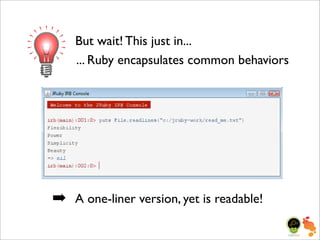 Bitter Java, Sweeten with JRuby