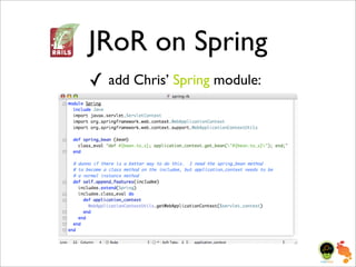 Bitter Java, Sweeten with JRuby