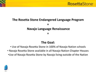 how to support Navajo language revitalization