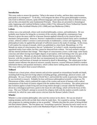 Bit to Omega - A Cosmological Model of Consciousness, Quantum ...
