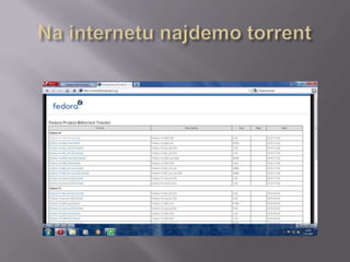 Na internetu najdemo torrent
