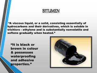 production tests aging of bitumen and modified Bitumen | PPTX