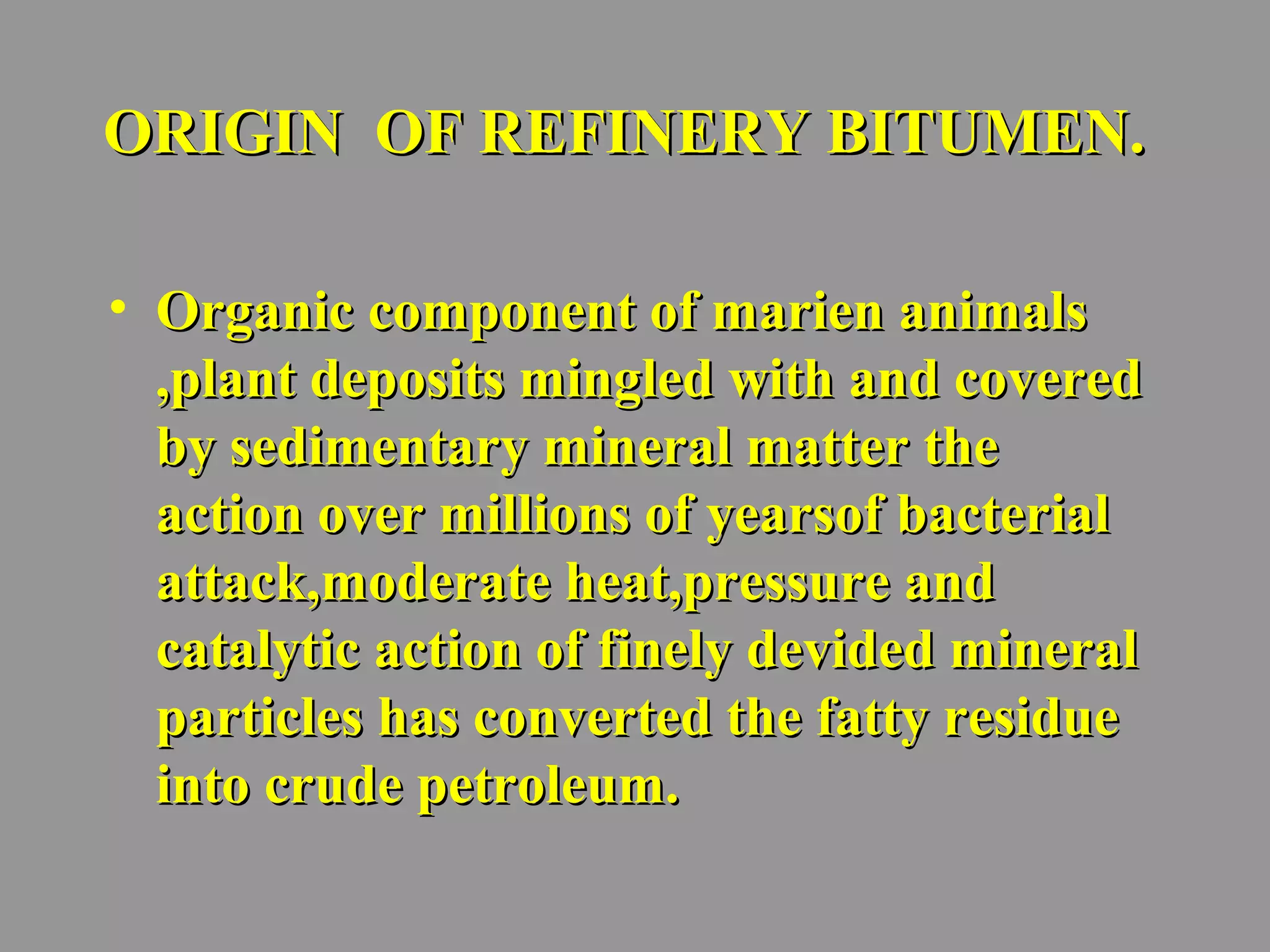 Bitumen materials in road transport | PPT