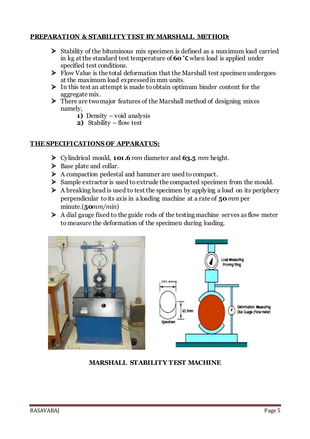 Bituminous mix design