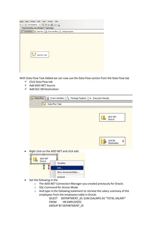 BI Tutorial (Copying Data from Oracle to Microsoft SQLServer) | PDF