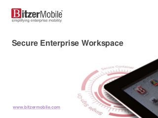 Secure Enterprise Workspace




www.bitzermobile.com
 