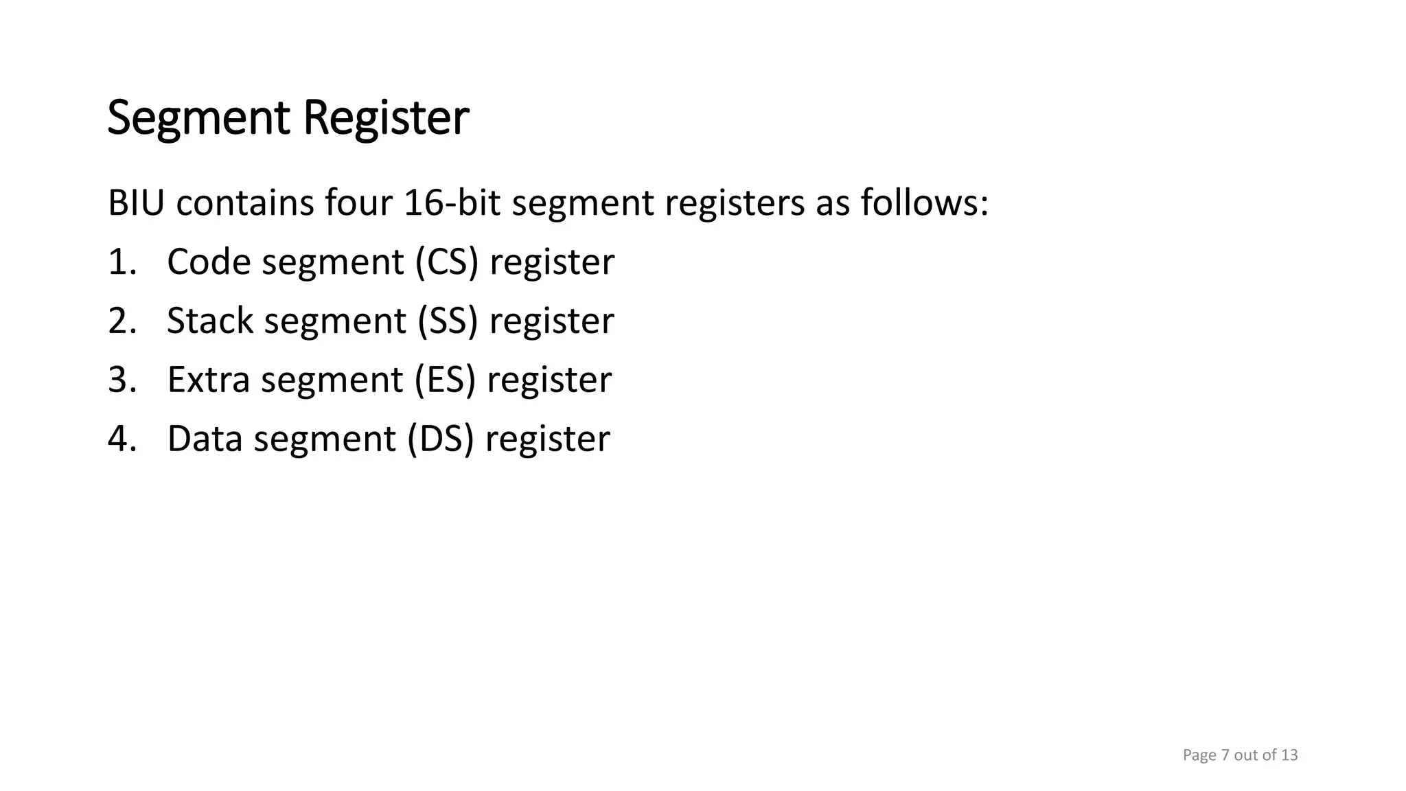 Bus Interface Unit(BIU) of 8086 Microprocessor | PPTX