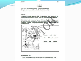 BI exam paper format UPSR 2016