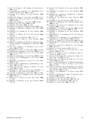 74. Xu, P. P.; Troupe, C. M.; Sharma, A.; Microchem. J. 
1994, 49, 85. 
75. Fountoulakis, M.; Juranville, J. F.; Manneberg, M.; J. 
Biochem. Biophys. Meth. 1992, 24, 265. 
76. Compton, S. J.; Jones, C. G.; Anal. Biochem. 1985, 
151, 369. 
77. Macart, M.; Gerbaut, L.; Clin. Chim. Acta 1982, 122, 93. 
78. Cheung, C. K.; Chan, K. W.; Chan, A. Y. W.; Clin. Chem. 
1990, 36, 2011. 
79. Macart, M.; Gerbaut, L.; Clin. Chem. 1988, 34, 998. 
80. Huang, C. M.; Clin. Chem. 1988, 34, 980. 
81. Stahl, M.; Clin. Chem. 1984, 30, 1878. 
82. Richard, J. P.; Paquin, P.; Milchwissenschaft 1990, 45, 92. 
83. Bergqvist, Y.; Karlsson, L.; Fohlln, L.; Clin. Chem. 1989, 
35, 2127. 
84. Gogstad, G. O.; Krutnes, M. B.; Anal. Biochem. 1982, 
126, 355. 
85. Pande, S. V.; Murthy, M. S. R.; Anal. Biochem. 1994, 
220, 424. 
86. Fanger, B. O.; Anal. Biochem. 1987, 162, 11. 
87. Sharma, H. K.; Tihon, C.; Anal. Biochem. 1988, 
170, 135. 
88. Shiba, K. S.; Kanamori, K.; Harada, T.; Nakao, M.; Naka-jima, 
K.; Kodaira, T.; Nakagawa, H.; Clin. Chem. 1985, 
31, 1215. 
89. Lott, J. A.; Stephan, V. A.; Pritchard Jr., K. A.; Clin. 
Chem. 1983, 29, 1946. 
90. Wimsatt, D. K.; Lott, J. A.; Clin. Chem. 1987, 33, 2100. 
91. Rosenthal, K. S.; Koussale, F.; Anal. Chem. 1983, 55, 1115. 
92. Goren, M. P.; Wright, R. K.; Li, J. T. L.; Clin. Chem. 
1985, 31,1771. 
93. Dilena, B. A.; Penberthy, L. A.; Clin. Chem. 1984, 30, 1589. 
94. Heick, H. M. C.; Mohammed, A.; Clin. Chem. 1984, 
30, 1104. 
95. Shahangian, S.; Brown, P. I.; Ash, K. O.; Clin. Chem. 
1983, 29, 1452. 
96. Heick, H. M. C.; Mohammed, A.; Charbonneau, F.; Clin. 
Chem. 1983, 29, 1863. 
97. Gillery, P.; Locre, F.; Malgras, A.; Borel, J. P.; Clin. 
Chem. 1985, 31, 1092. 
98. Korenaga, T.; Zhou, X.; Izawa, M.; Takahashi, T.; 
Moriwake, T.; Anal. Chimica Acta 1992, 261, 67. 
99. Joern, W. A.; Schmoele, L.; Clin. Chem. 1981, 27, 1305. 
100. Redinbaugh, M. G.; Campbell, W. H.; Anal. Biochem. 
1985, 147, 144. 
101. Kanaya, K. I.; Hiromi, K.; Agric. Biol. Chem. 1988, 
52, 2615. 
102. Marshall, T.; Williams, K. M.; Anal. Biochem. 1992, 
204, 107. 
103. Read, S. M.; Northcote, D. H.; Anal. Biochem. 1981, 
116, 53. 
104. Friedenauer, S.; Berlet, H. H.; Anal. Biochem. 1989, 
178, 263. 
105. Duhamel, R. C.; Meezan, E.; Brendel, K.; J. Biochem. 
Biophys. Meth. 1981, 5, 67. 
106. Löffler, B. M.; Kunze, H.; Anal. Biochem. 1989, 
177, 100. 
107. Stoscheck, C. M.; Anal. Biochem. 1990, 184, 111. 
108. Marshall, T.; Williams, K. M.; J. Biochem. Biophys. Meth. 
1986, 13, 145. 
109. Gotham, S. M.; Fryer, P. J.; Paterson, W. R.; Anal. 
Biochem. 1988, 173, 353. 
110. Splittgerber, A. G.; Sohl, J.; Anal. Biochem. 1989, 179, 198. 
111. Godshall, M. A.; J. Food Sci. 1983, 48, 1346. 
112. Marshall, T.; Williams, K. M.; Anal. Biochem. 1991, 
198, 352. 
113. Goldschmidt, R. C.; Kimelberg, H. K.; Anal. Biochem. 
1989, 177, 41. 
114. Tyllianakis, P. E.; Kakabakos, S. E.; Evangelatos, G. P.; 
Ithakissios, D. S.; Anal. Biochem. 1994, 219, 335. 
115. Davis, L. C.; Radke, G. A.; Anal. Biochem. 1987, 161, 152. 
116. Redinbaugh, M. G.; Turley, R. B.; Anal. Biochem. 1986, 
153, 267. 
117.Brown, R. E.; Jarvis, K. L.; Hyland, K. J.; Anal. Biochem. 
1989, 180, 136. 
118. Baker, W. L.; Anal. Biochem. 1991, 192, 212. 
119. Groves, W. F.; Davis Jr., F. C.; Sells, B. H.; Anal. 
Biochem. 1968, 22, 195. 
120. Pace, C. N., Vajdos, F.; Fee, L.; Grimley, G.; Gray, T.; 
Protein Sci. 1995, 4, 2411. 
121. Zaia, D. A. M.; Barreto, W. J.; Santos, N. J.; Endo, A. S.; 
Anal. Chim. Acta 1993, 277, 89. 
122. Barreto, W. J.; de Aquino, M.; Zaia, D. A. M.; Anal. 
Letters 1990, 23, 1279. 
123. Zaia, D. A. M.; Rockenbach, S. R.; Obara, M. M.; Barreto, 
W. J.; Arizawa, S.; Curi, R.; Lichtig, J.; Anal. Letters 
1992, 25, 1225. 
124. Zaia, D. A. M.; Obara, M. M.; Rockenbach, S. R.; Barreto, 
W. J.; Gaziri, L. C. J.; Zaia, C. T. B.; Lichtig, J.; Braz. J. 
Med. Biol. Res. 1992, 25, 549. 
125. Rahim, S. A.; Al-Ghabsha, T. S.; Egypt J. Chem. 1977, 
20, 627. 
126. Krystal, G.; Macdonald, C.; Munt, B.; Ashwell, S.; Anal. 
Biochem. 1985, 148, 451. 
127. Krystal, G.; Anal. Biochem. 1987, 167, 86. 
128. Stoscheck, C. M.; Anal. Biochem. 1987, 160, 301. 
129. Soedjak, H. S.; Anal. Biochem. 1994, 220, 142. 
130. Moore, S.; J. Biol. Chem. 1968, 243, 6281. 
QUÍMICA NOVA, 21(6) (1998) 793 
