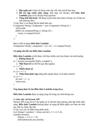 Biểu Thức Lambda (Lambda Expression) trong Java | Mã Ngắn Gọn và Dễ ...
