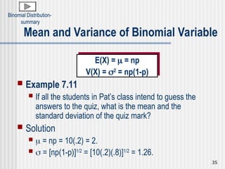 Mark Variance Bivariate Probability Random distribusion.ppt