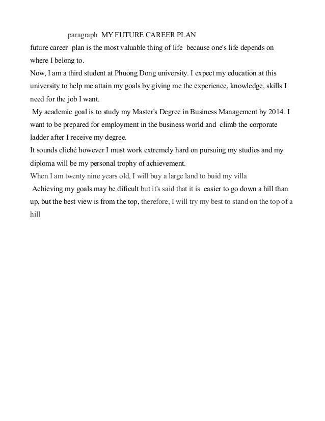 Essay my future plan image