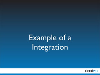 Example of a
 Integration
 