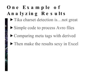 Cascading Analysis Workflow 