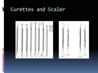 Curettes and Scaler 
 