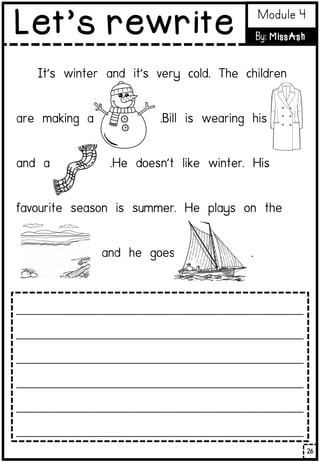 _________________________________________________________
_________________________________________________________
_________________________________________________________
_________________________________________________________
_________________________________________________________
_________________________________________________________
26
Let’s rewrite Module 4
By: MissAsh
 