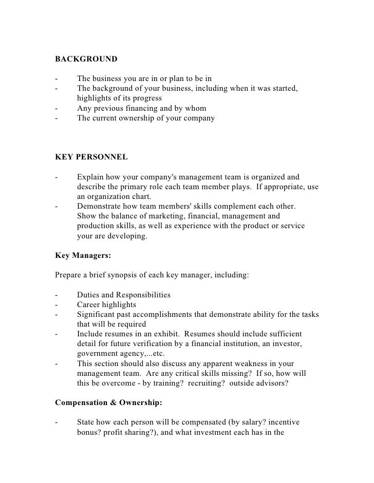 biz plan template