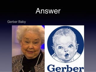 Answer
Gerber Baby
 