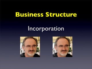 Business Structure

   Incorporation
 