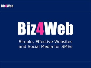 Biz 4 Web Simple, Effective Websites and Social Media for SMEs 