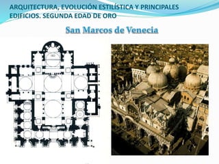 ARQUITECTURA, EVOLUCIÓN ESTILÍSTICA Y PRINCIPALES
EDIFICIOS. SEGUNDA EDAD DE ORO
 