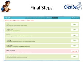 Final Steps
 