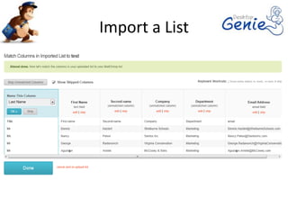 Import a List
 
