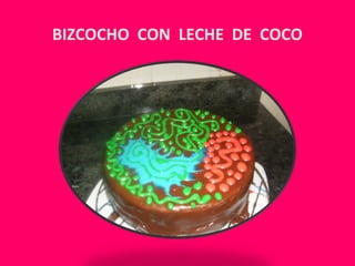 BIZCOCHO CON LECHE DE COCO 
 