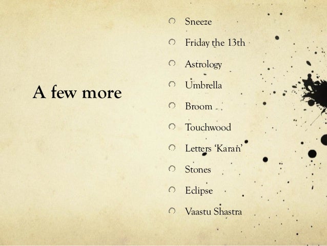 Superstition in India