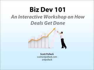 Biz Dev 101 - An Interactive Workshop on How Deals Get Done